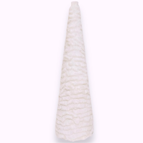 DILLARDS 17.5” Trimsetter White Fur Quilted Plush Velvet Christmas Tree - Picture 3 of 10